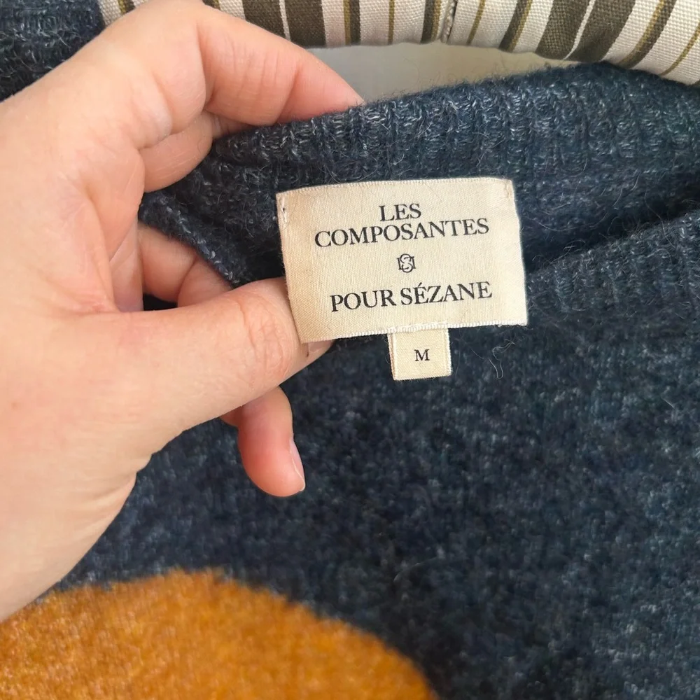 Sezane howard wool mohair Multicolor Striped Sweater - Picture 2 of 8